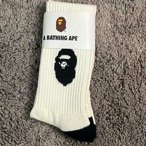 BAPE Socks White & Black